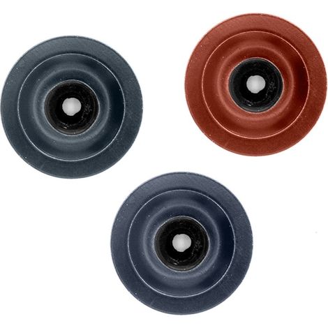 Faynot – Lot de 50 rondelles à bossage étanches en acier laqué – Dimensions 33mm – Pour fixation accessoires – Coloris gris anthracite RAL 7016