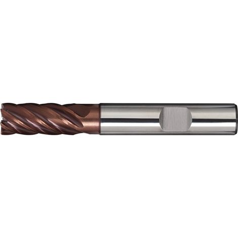 Schaftfräser DIN 6527L D.8mm VHM TiAlN 35-38Grad HB Z.6 lang TECWERK