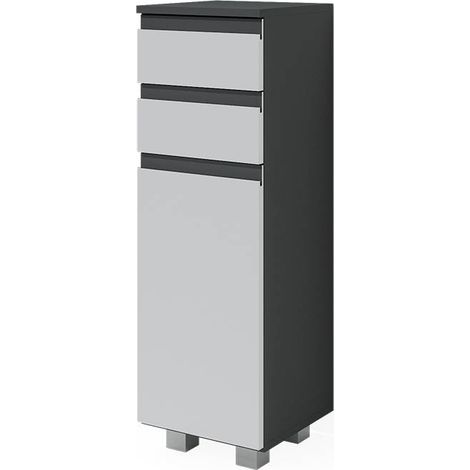 Armario mediano J-Shape, Antracita, 30 x 95 cm, Vicco