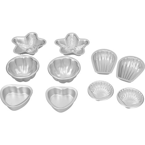 Moule à sels de bain en alliage d'aluminium, en forme de boule, de cœur et de pétale, pour gâteaux et pâtisseries (lot n° 16) (1/5)