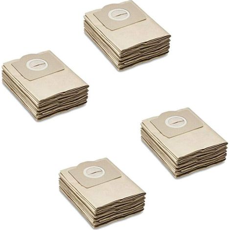 Sac Aspirateur - Papier Filtre HEPA - Compatible Avec Kärcher MV3 WD3 A22 A25 A26 SE4001 - Pour Aspiration Sèche - 20 Pièces (1/5)