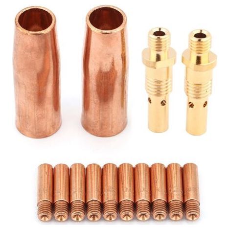 Kit de 14 embouts diffuseurs pour pistolet de soudage MIG Tweco (1/5)