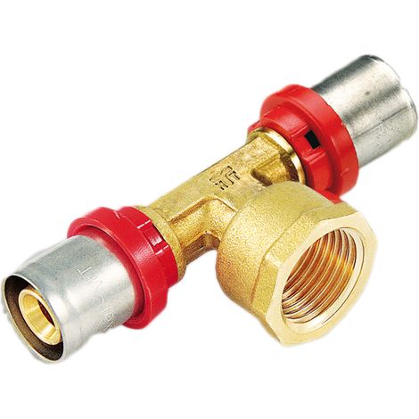 Tiemme - raccordo a tee femmina centrale 1" ø63 multistrato a pressare acqua
