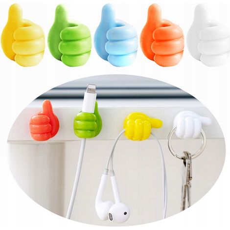 SET ORGANIZZATORE DI CAVI 5 pezzi pugno MANO OK Tasti misti colorati (1/5)