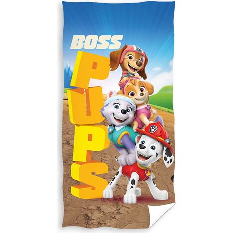 Kinderbadetuch 70x140 PAW PATROL Hunde BAUMWOLLE
