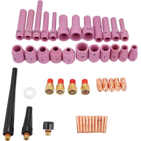 Beyamis Ensemble de 46 pièces d'accessoires consommables pour torches de soudage TIG séries WP-9/20/25 (1/5)