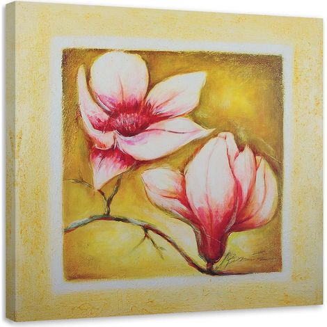 Tableau sur toile Fleurs de cerisier Rose Nature 60x60 (1/5)