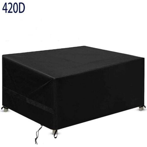 Garden Furniture Cover, Waterproof, Breathable, Windproof, UV-Resistant Garden Furniture Protection Cover, 420D Oxford Fabric Outdoor Garden Table Cover——180×120×74 (1/4)