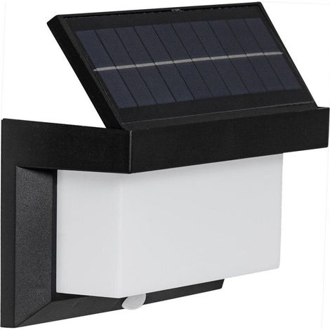 Eglo 48968 LED Solarleuchte/Wandleuchte UTRERA Kunststoff schwarz 32X0,12W L:20cm B:9cm H:12cm mit Sensor (1/5)