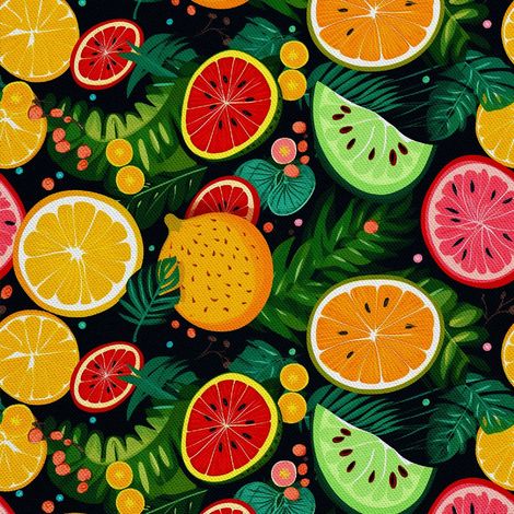 Tela decorativa para exteriores Oxford - Motivo frutal  DX6935 (1/5)