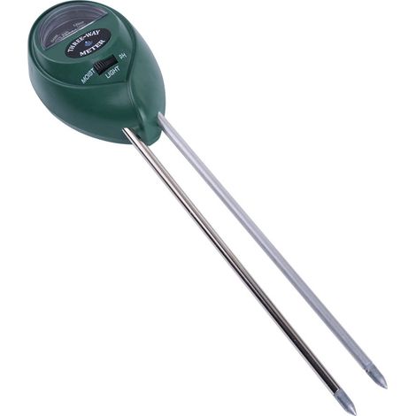 Testeur de sol 3 en 1, mesure humidité, pH et lumière pour jardinage et plantes (1/2)