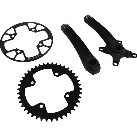 Rennrad/MTB 170mm Kurbelgarnitur, 104 BCD Einbaubreite, Narrow/Wide 42-Zahn-Kettenblatt, 40-42-Zahn-Schutzscheibe. (1/5)
