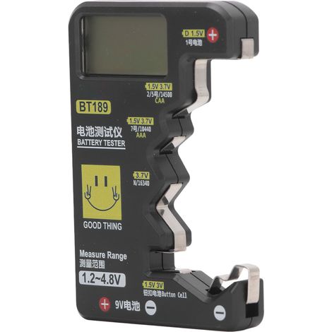 Digitaler Batterietester mit großem LCD-Bildschirm, universeller Batteriekapazitätsdetektor für NDC AA AAA Knopfzellen (1/5)