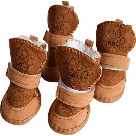 Scarpe per cani, protezioni per le zampe, scarpe antiscivolo per cani, stivali australiani, scarpe invernali antiscivolo per cani di piccola taglia (1/5)