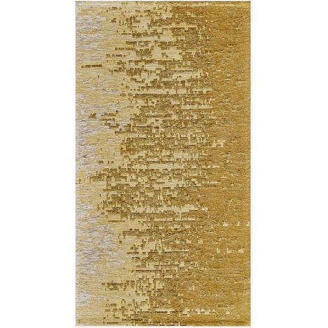 Tappeto arredo lavabile antiscivolo jacquard Tamigi Gold
