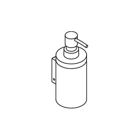 HEWI 900.06.001XA 98 Distributeur de savon avec support, finition sablée (1/2)