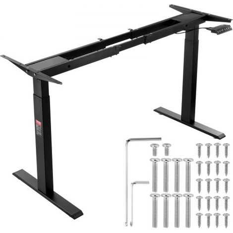 Cadre de Bureau Debout Double Moteur - Hauteur Réglable 70-117 cm (1/5)