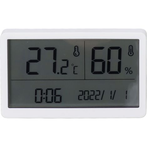 Hochpräzises digitales Hygrometer-Thermometer für den Innenbereich, misst Temperatur und Luftfeuchtigkeit, ideal für Schlafzimmer und Babyzimmer. (1/5)
