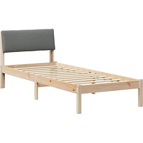 Maison Exclusive - Estructura de cama con cabecera Negro y gris o (1/5)