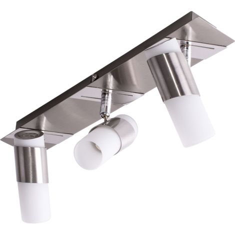 Projecteur de plafond Projecteur réglable Spot LED d'intérieur Lampe de salon Lampe de cuisine 3x 3W 245 LM 3000K, L x H 38 x 10,5 cm (1/5)