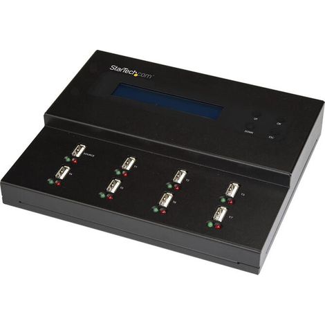 StarTech.com Clonador Autónomo 1:7 para Memorias USB - Copiador de Unidades de Memoria USB - Copia Sector por Sector de Sistema y Ficheros - 1,5 GB/min - Borrado de 3 Pasos - Pantalla LCD (1/2)