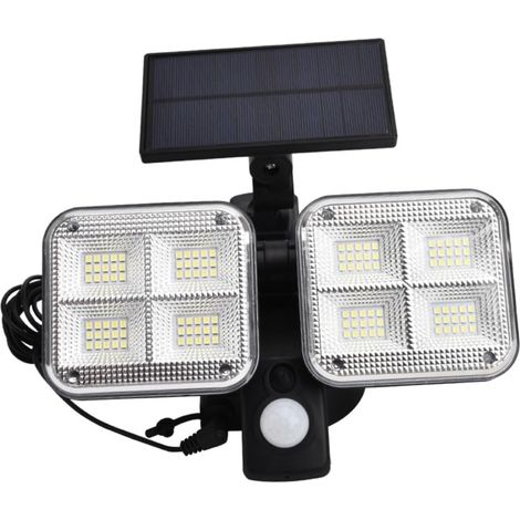 Lampe Solaire Murale Led Détecteur De Mouvement - Étanche Ip65 - Double (1/5)