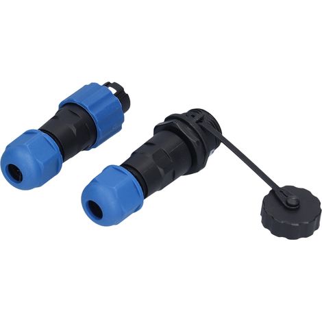 Prise aviation étanche IP68 SP13 soudure 1-7 broches laiton doré corrosion résistante câble connecteur mâle femelle 380V 10A (1/5)