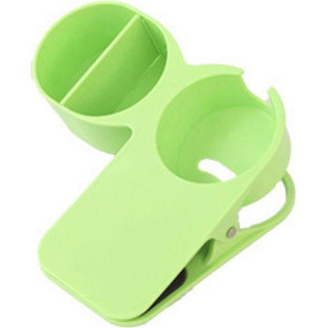 Porte-gobelet de bureau avec pince résistante, compatible avec les bouteilles d'eau et les tasses à café de 2 à 4,5 cm de diamètre. Disponible en 8 coloris de la collection Thock Deck. (1/5)