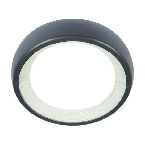 Plafonnier rond 8W Led 4000K graphite ligne loft (1/4)