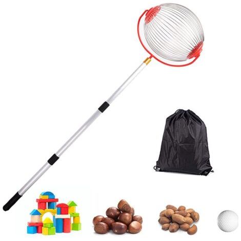 Collecteur de Rouleaux pour Gros Fruits, poires, Pommes, balles de Tennis, collectionneurs de Noix, cueilleurs de Pommes, ramasseurs de Pommes, Pratique - sans se pencher (1/5)