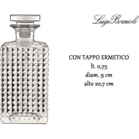 Bormioli Bottiglia Quadrata Decanter Elixir 0,75Lt
