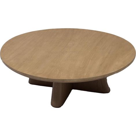 Amadeus - Table basse ronde en manguier Ø120 cm Bob (1/2)