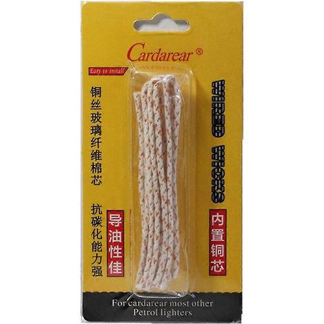 Briquet à pétrole CARDAREAR, mèche en coton, cordon en coton, mèche à feu, allumettes, accessoires, cordon à âme en coton (1/5)