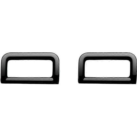 Cadre de garniture de grille d'aération de tableau de bord de voiture compatible avec N-BOX 2024, noir brillant. (1/5)