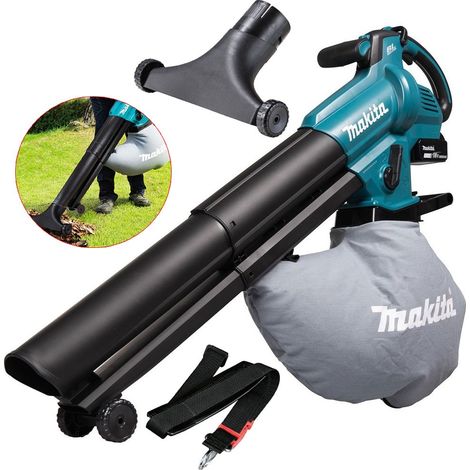 Makita DUB187Z 18V LXT Brushless Cordless Leaf Blower Vacuum + Bag + T Nozzle +
