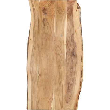FIMEI Dessus de table Bois d'acacia massif 118x(50-60)x2,5 cm (1/5)