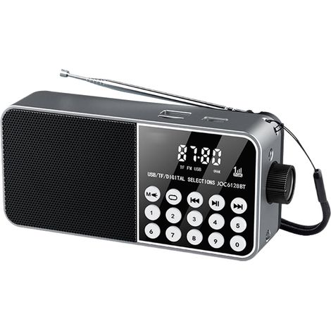 Radio Portable Petite Chaîne Stéréo avec Support de Carte TF (1/5)