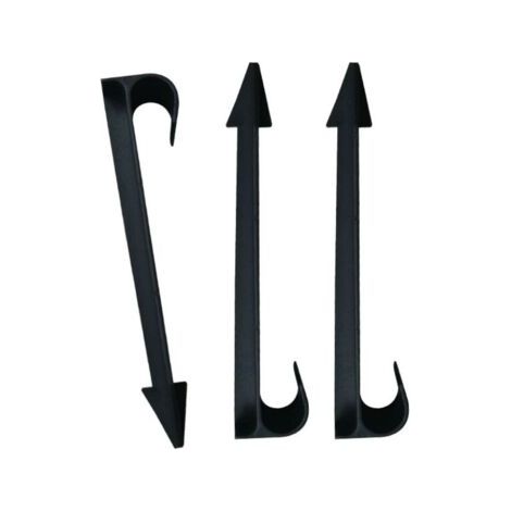 50 drip irrigation stakes, drip irrigation support stakes, ground fixing stakes, black, 11.2 cm