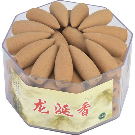 Cône d'encens Agilawood en forme de tour à reflux, fabriqué à partir de matières premières naturelles (Ambrosia) (1/5)