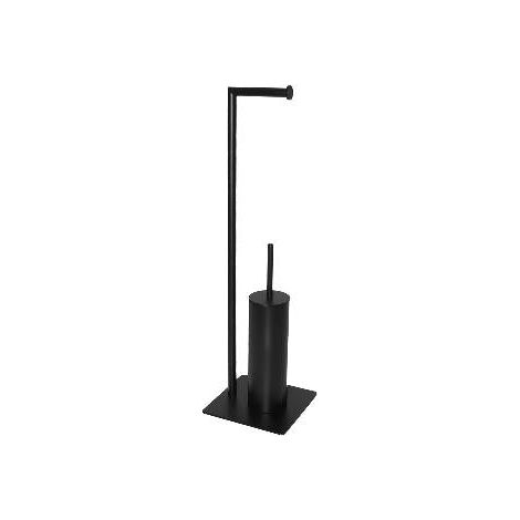 ANDREA HOUSE BA75000 Portarollos Metal Negro 20X20X71Cm - ref: BA75000