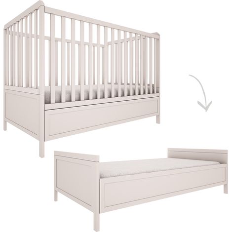 Lettino evolutivo 70x140 Wood Luck Gabriel Cachemire