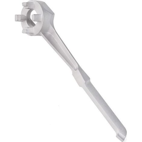 Fassschlüssel aus Aluminiumlegierung für Deckel von 150-Gallonen-Behältern mit zwei Enden zur Aufnahme von 3,8 cm Sechskant- und Standard-5,1 cm-Anschlüssen (1/5)