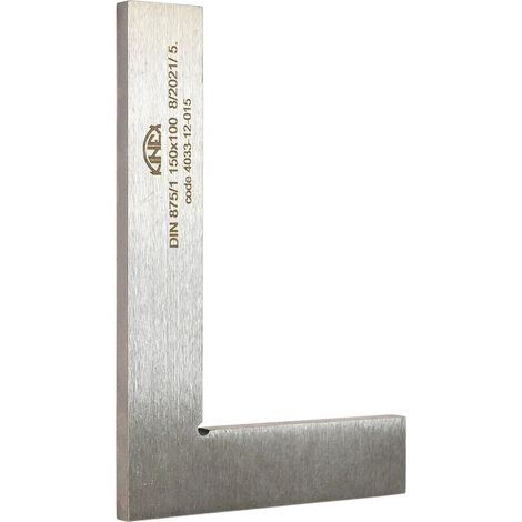 1 Équerre d'ingénieur,Acier à outils,Précision DIN 875,Bord 150x100 mm,Métrologie (1/5)