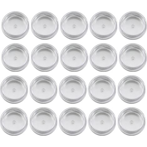 Pot En Acrylique Transparent - Carré - Bouchon Vis - Pour Produits Cosmétiques Crèmes Poudres Et Accessoires - 1 Pièce (1/5)