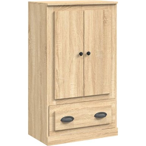 Buffet,Bahut,Meuble de Rangement haut chêne sonoma 60x35,5x103,5 cm bois d'ingénierie CFW11510 (1/5)