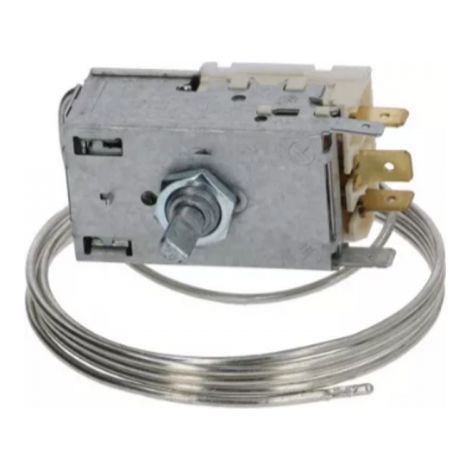 Termostato Ranco K59 L1181  Frigoríficos 2 Puertas  Capilar 1800mm  3 Contactos  Recambio Universal para Refrigeración