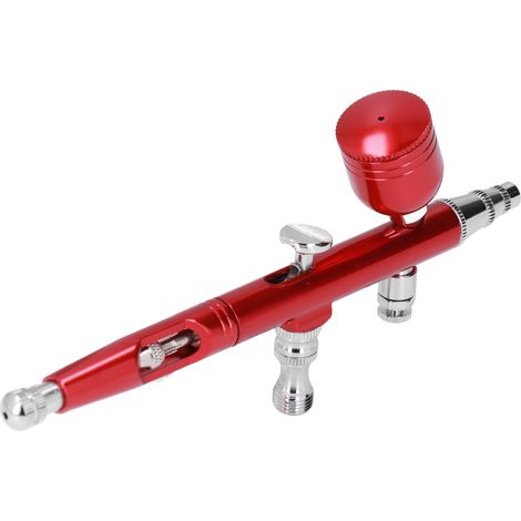 Pistolet pulvérisateur peinture G1/8, aérographe DIY pour maquettes, pistolet à peinture AR180 rouge (1/5)