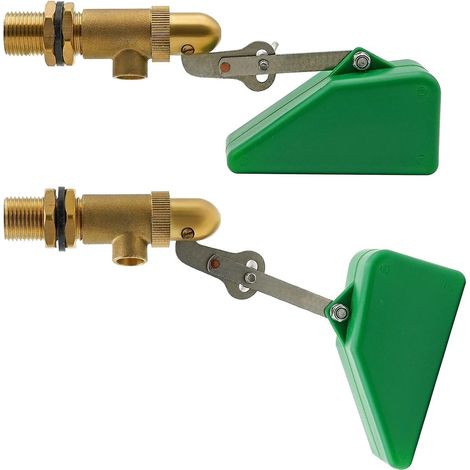 Vanne en laiton de 1/2 pouce avec flotteur en plastique, vanne à flotteur en cuivre, vanne à flotteur à bras réglable, vanne à remplissage automatique pour réservoir d'eau (1/5)