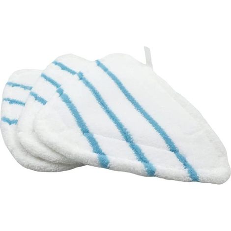 Housses en Microfibre Balai Vapeur Steam Accessoire Chiffons universel Triangle lavable pour Nettoyeur Vapeur Hot Spray, Blanc Microfibre Steam Mop Pads Lavables En Machine(lot de 3)-Fei Yu (1/5)