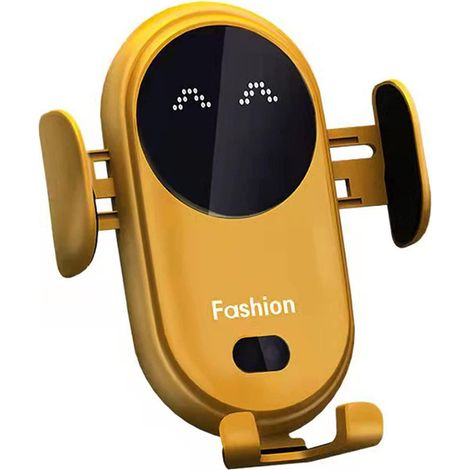 Support de Téléphone Chargeur Sans Fil Voiture, Charge Rapide Qi 10W, Détection Automatique pour Smartphones (1/5)